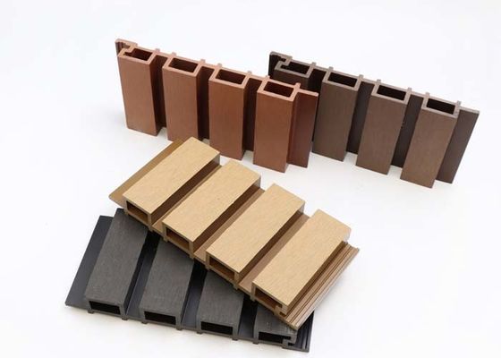Esay لتثبيت اللوحة الخارجية PS Panel 3D Wood Fluted PS Wall Panel