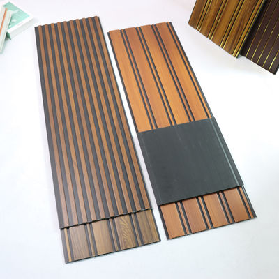 لوح حائط من البولي فينيل كلوريد (PVC) بنمط حبيبات الخشب، لوح حائط زخرفي، مادة صديقة للبيئة لغرفة النوم وغرفة المعيشة وخلفية التلفزيون