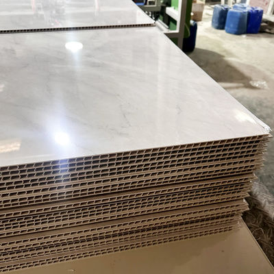 ألواح حمام بلاستيكية من الرخام الصديقة للبيئة للجدران الداخلية فيلا شقة حمام مقاوم للماء