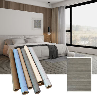 المقاومة للانزلاق 0.3 ملم PVC الفينيل الأرضية لفة سطح الأرضية الديكال سهلة التنظيف والصيانة