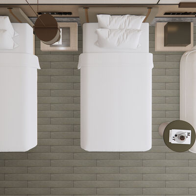 الملصق القابل للإزالة من 0.7 ملم PVC Vinyl Flooring Roll مع دعم ملصق قوي