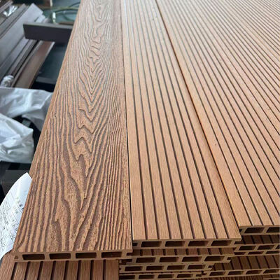 نظام ألواح الجدار WPC الخارجي مضاد للماء الخشب البلاستيكي المركب لتغطية الجدار الخارجي