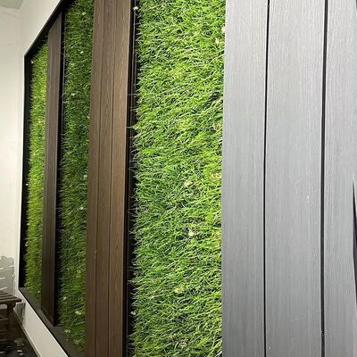 اللسان والأخدود صيانة منخفضة WPC لوحات الحائط الصوتية الديكور الخارجي للمبنى