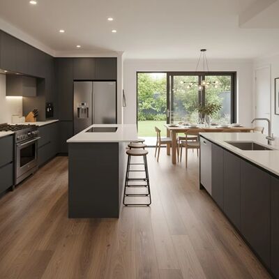 مقاومة للماء SPC 5 مم من الفينيل الصلب العائم، طبقة ارتداء 20 مل، انقر فوق لوح القفل