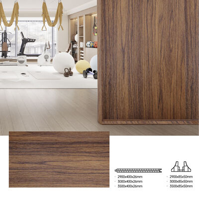 لوح تقسيم جداري من بلاستيك بي في سي مزخرف داخلي للاستخدام في المكاتب التجارية