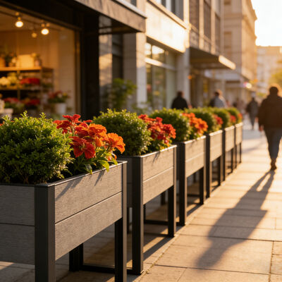 سرير حديقة مرتفع مع أرجل معدنية لزراعة الخضروات والزهور والأعشاب في الهواء الطلق