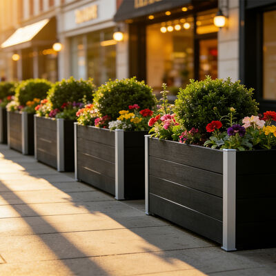 صندوق زرع سرير الحديقة الكبير المرتفع للحديقة الخضراء الزهرة العشبية في الهواء الطلق