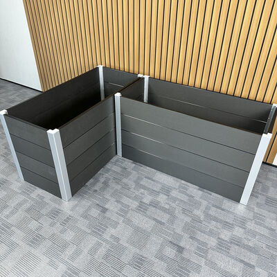 مربع زراعة السرير الحديدية المرتفعة في الهواء الطلق مع مواد مقاومة للماء مضادة للحريق صديقة للبيئة لزراعة الفناء الخلفي