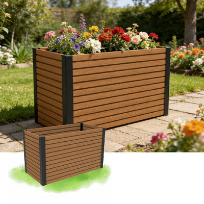 مربع زراعة السرير الحديدية المرتفعة في الهواء الطلق مع مواد مقاومة للماء مضادة للحريق صديقة للبيئة لزراعة الفناء الخلفي