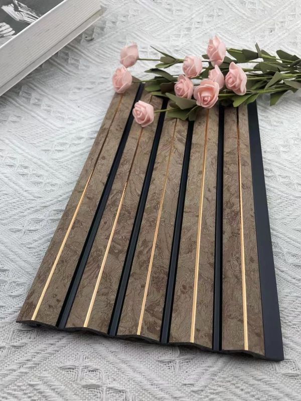زخرفة مقاومة للماء PS الداخلية 3D الخشب جدار تلبيسة كورنيش صب