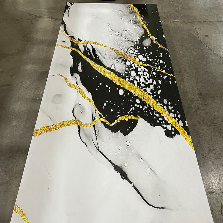 1220*2440mm 3D الطباعة الرقمية UV ورق الرخام UV لوحات للكاميرا