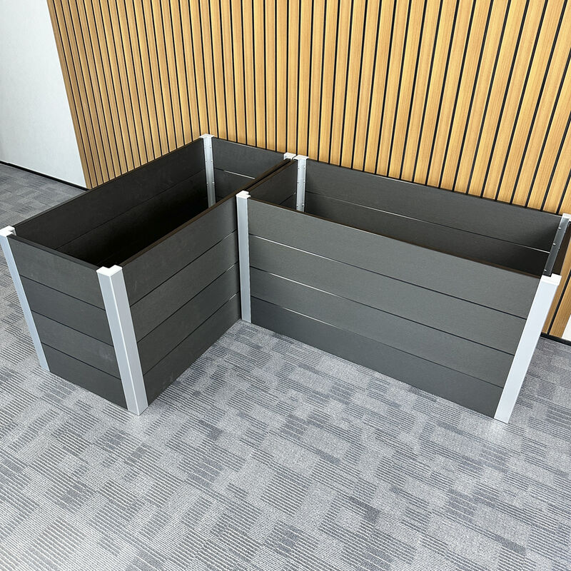 مربع زراعة السرير الحديدية المرتفعة في الهواء الطلق مع مواد مقاومة للماء مضادة للحريق صديقة للبيئة لزراعة الفناء الخلفي