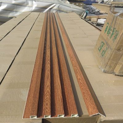 لوح الحائط الخشبي PVC WPC لوح الحائط المخدد WPC 3D Wall Panel