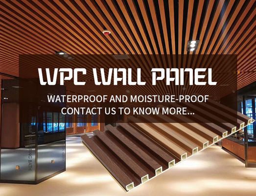الداخلية الجدار الديكور الداخلي WPC لوحة الحائط الزخرفية الخشب البلاستيك المركب