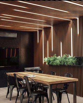 لوح الحائط الخشبي PVC WPC لوح الحائط المخدد WPC 3D Wall Panel