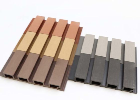 160x24mm الخارجية WPC لوحة الحائط أجوف الخشب البلاستيك المركب لوحة الحائط