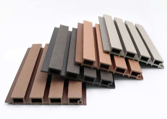 160x24mm الخارجية WPC لوحة الحائط أجوف الخشب البلاستيك المركب لوحة الحائط