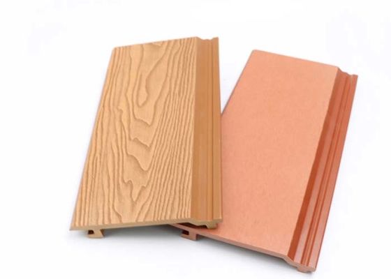 لوحة الحائط WPC الخارجية المقاومة للماء 219x26mm WPC الخارجي لوحة الجدار الكسوة