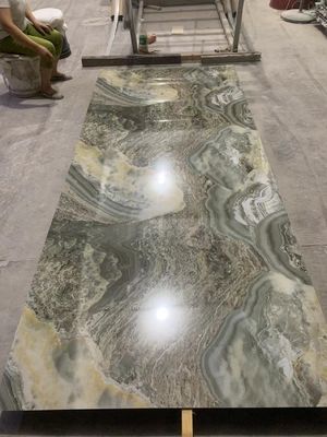 ديكور الجدار الداخلي للماء PVC الأشعة فوق البنفسجية ورقة البلاستيك 1220x2800mm
