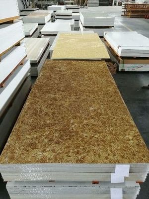 رخام بديل للديكور الداخلي PVC لوح رخام للأشعة فوق البنفسجية 1220x2800x3mm