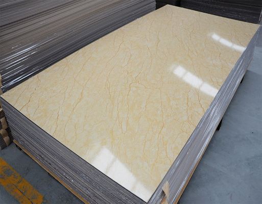 رخام بديل للديكور الداخلي PVC لوح رخام للأشعة فوق البنفسجية 1220x2800x3mm