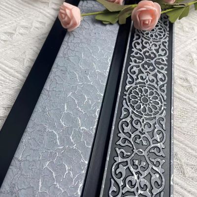 زخرفة مقاومة للماء PS الداخلية 3D الخشب جدار تلبيسة كورنيش صب