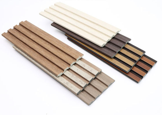 الألواح الداخلية PS Wall Cladding Panel مع خط فضي ذهبي للخلفية 120x12mm
