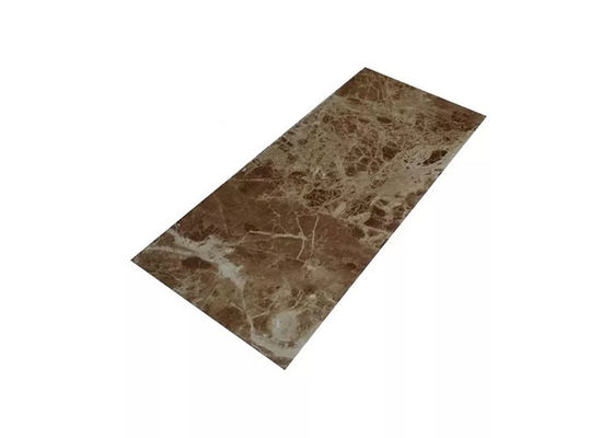 1220x2800mm بولي كلوريد الفينيل ورقة الرخام الداخلية عالية لامعة للحمام
