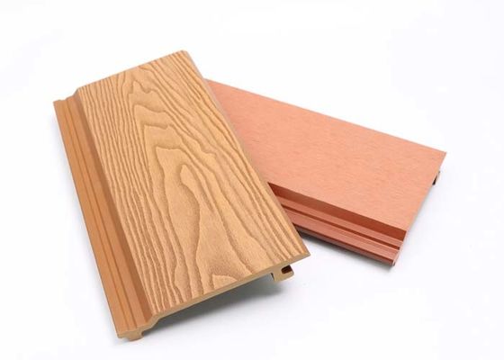 ألوان متعددة HDPE 148x21mm الخارجية WPC لوحة الحائط مواد الديكور