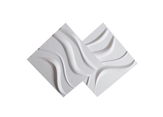 سمك 1 مم لوحات الحائط الزخرفية 3D PVC شكل مربع مرن