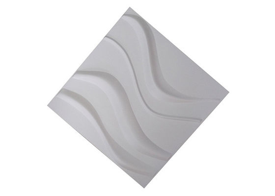 سمك 1 مم لوحات الحائط الزخرفية 3D PVC شكل مربع مرن
