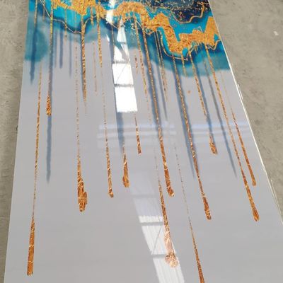 مقاوم للماء 1220x2440 1220x2800 جدار ديكور PVC ورقة تصميم الرخام