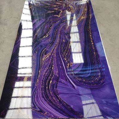 مقاوم للماء 1220x2440 1220x2800 جدار ديكور PVC ورقة تصميم الرخام