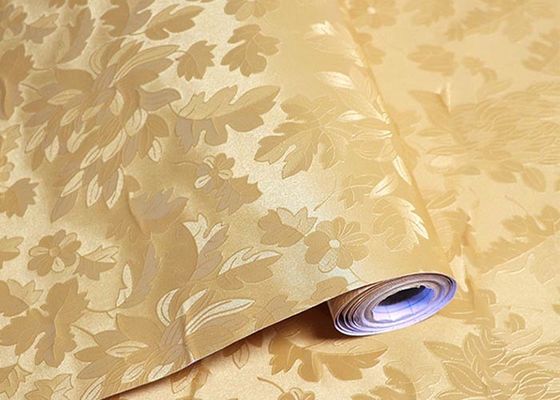 ملصق ورق حائط من الخشب الطبيعي ثلاثي الأبعاد لفة ورق حائط PVC ذاتي اللصق للحمام