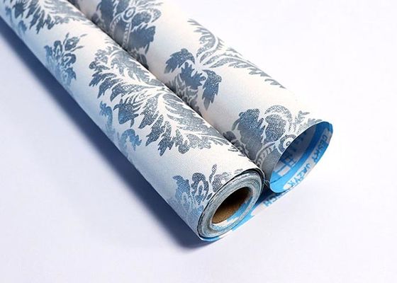 ملصق ورق حائط من الخشب الطبيعي ثلاثي الأبعاد لفة ورق حائط PVC ذاتي اللصق للحمام