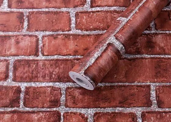 دائم للماء دائم لاصق PVC لفات ورق الحائط تزيين المنزل