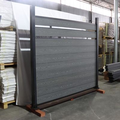 مقاوم للماء WPC Fence Board التثبيت السريع انقر فوق النظام للخارجية