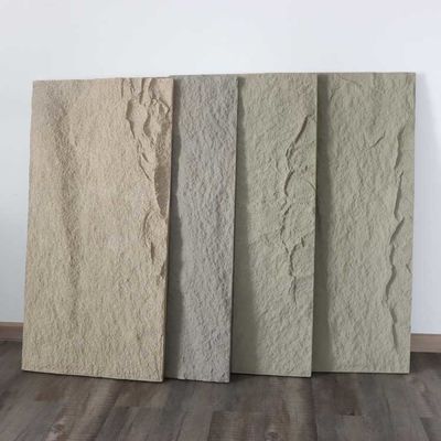 لوح سميك من حجر البولي يوريثان سهل التركيب لتزيين الجدران 120 * 60 سم 3 سم