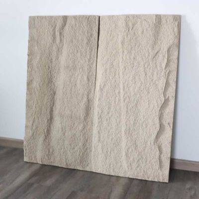 ديكور المنزل لوحة الحجر الثقافي PU رمادي غامق محاكاة البولي يوريثين 120 * 60 سم