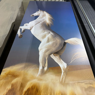 4 * 8 فوت UV PVC ورق الرخام المقاوم للماء الطابع الساخن / 3D طباعة الألواح الداخلية ألواح UV