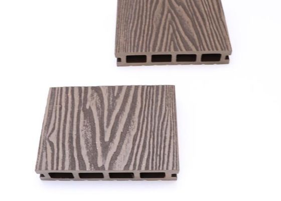 140x25mm Co النتوء WPC التزيين الأرضيات الخشبية البلاستيكية المركبة المعاد تدويرها