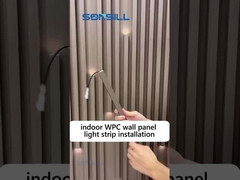 الخشب الحبوب داخلي الناي PVC الداخلية WPC لوحة الحائط للديكور