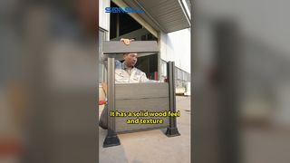 سياج WPC في الهواء الطلق